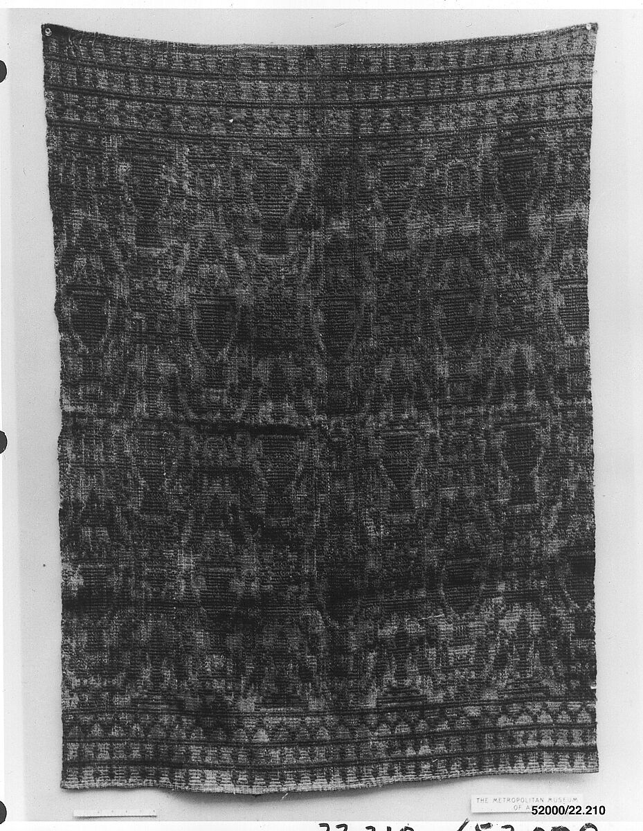 Piece, Wool and cotton warp, Spanish, Castile 