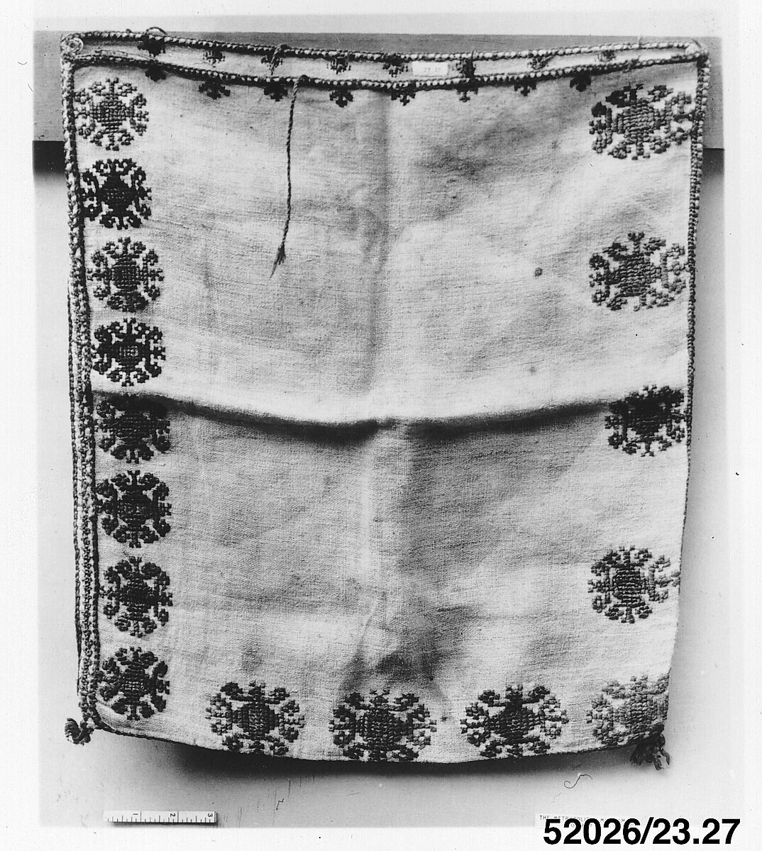 Pillowcase, Silk on linen, Greek Islands, Rhodes 