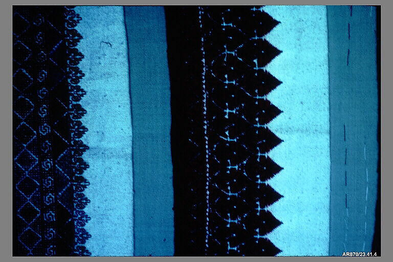 Cuff, Silk on cotton, Greek, Corinth