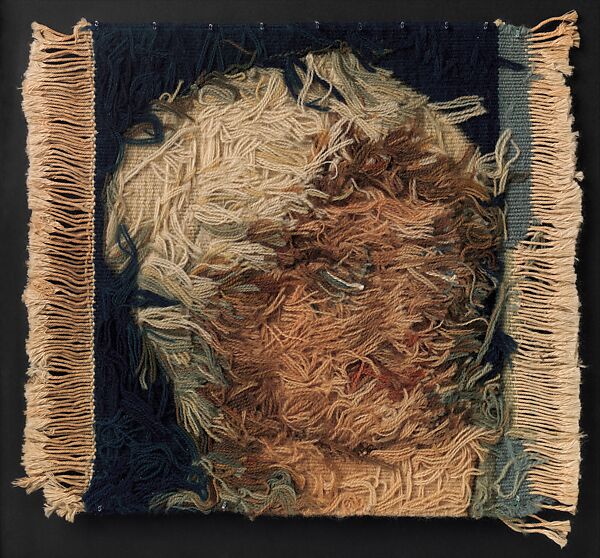 Head of a Woman, Designed by Sir Edward Burne-Jones (British, Birmingham 1833–1898 Fulham), Wool (15 warps per inch, 6 per cm.), British, Merton Abbey