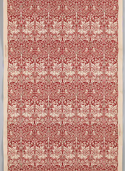Brother Rabbit, Morris &amp; Company, Cotton / block-printed, British, Merton Abbey 