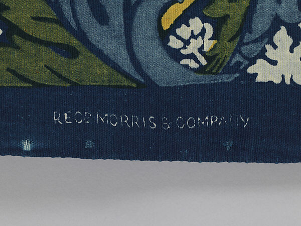 Kennet, Designed by William Morris (British, Walthamstow, London 1834–1896 Hammersmith, London), Cotton / indigo discharge and block-printed, British, Merton Abbey