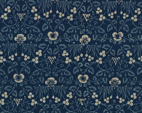 Eyebright, Designed by William Morris (British, Walthamstow, London 1834–1896 Hammersmith, London), Cotton, British, Merton Abbey