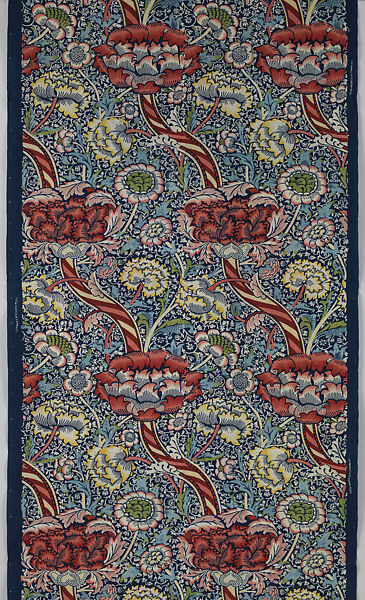 Wandle, Designed by William Morris (British, Walthamstow, London 1834–1896 Hammersmith, London), Cotton, British, Merton Abbey 