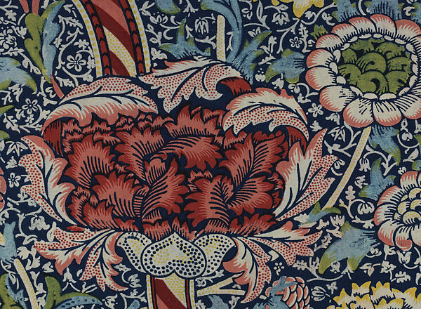 Wandle, Designed by William Morris (British, Walthamstow, London 1834–1896 Hammersmith, London), Cotton, British, Merton Abbey