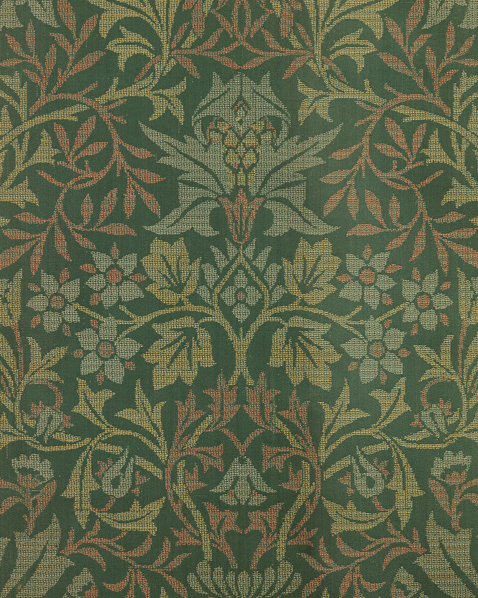"Flower Garden", Designed by William Morris (British, Walthamstow, London 1834–1896 Hammersmith, London), Silk, British, Merton Abbey, Surrey