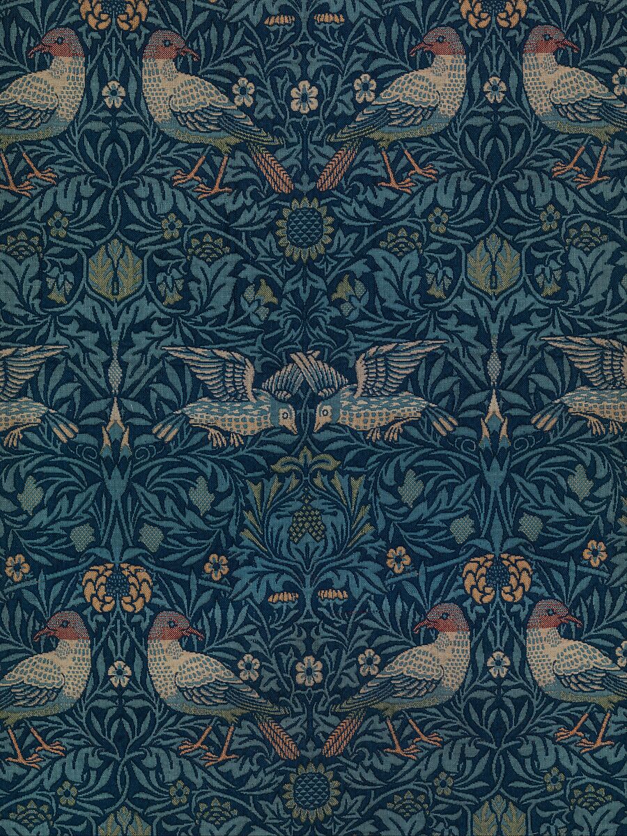 Bird, Designed by William Morris (British, Walthamstow, London 1834–1896 Hammersmith, London), Wool, British, Merton Abbey, Surrey
