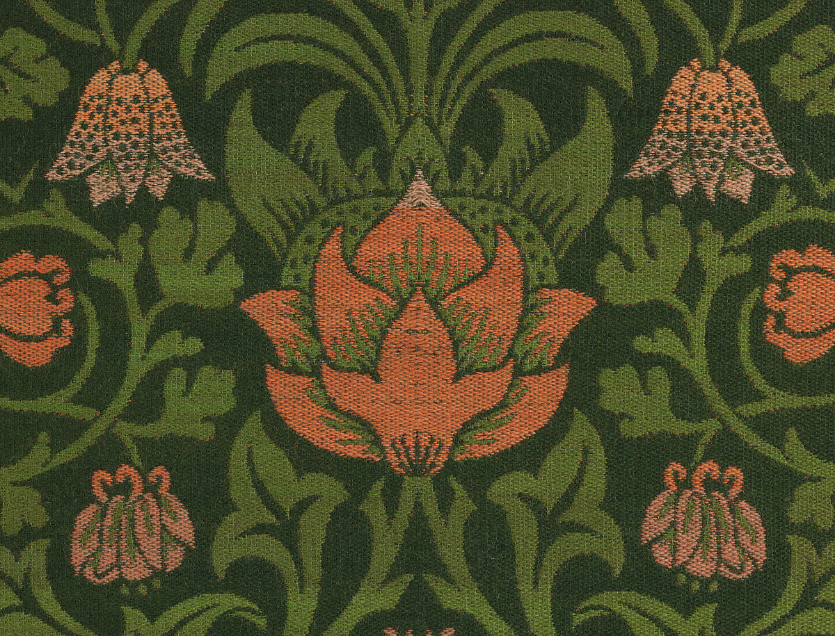 Violet and Columbine, Designed by William Morris (British, Walthamstow, London 1834–1896 Hammersmith, London), Wool, British, Merton Abbey, Surrey