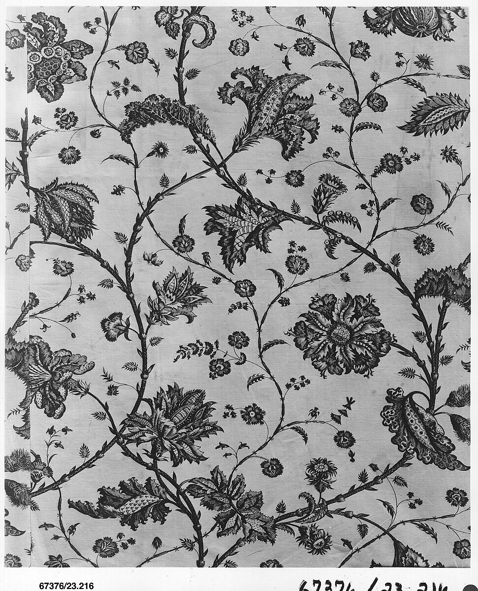 Floral printed cotton, Cotton, British