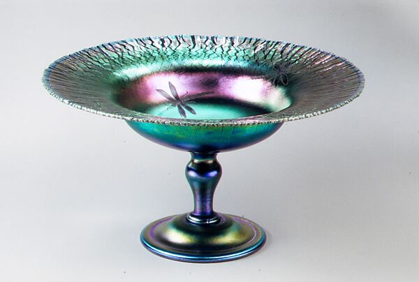 Compote, Designed by Louis C. Tiffany (American, New York 1848–1933 New York), Favrile glass, American 