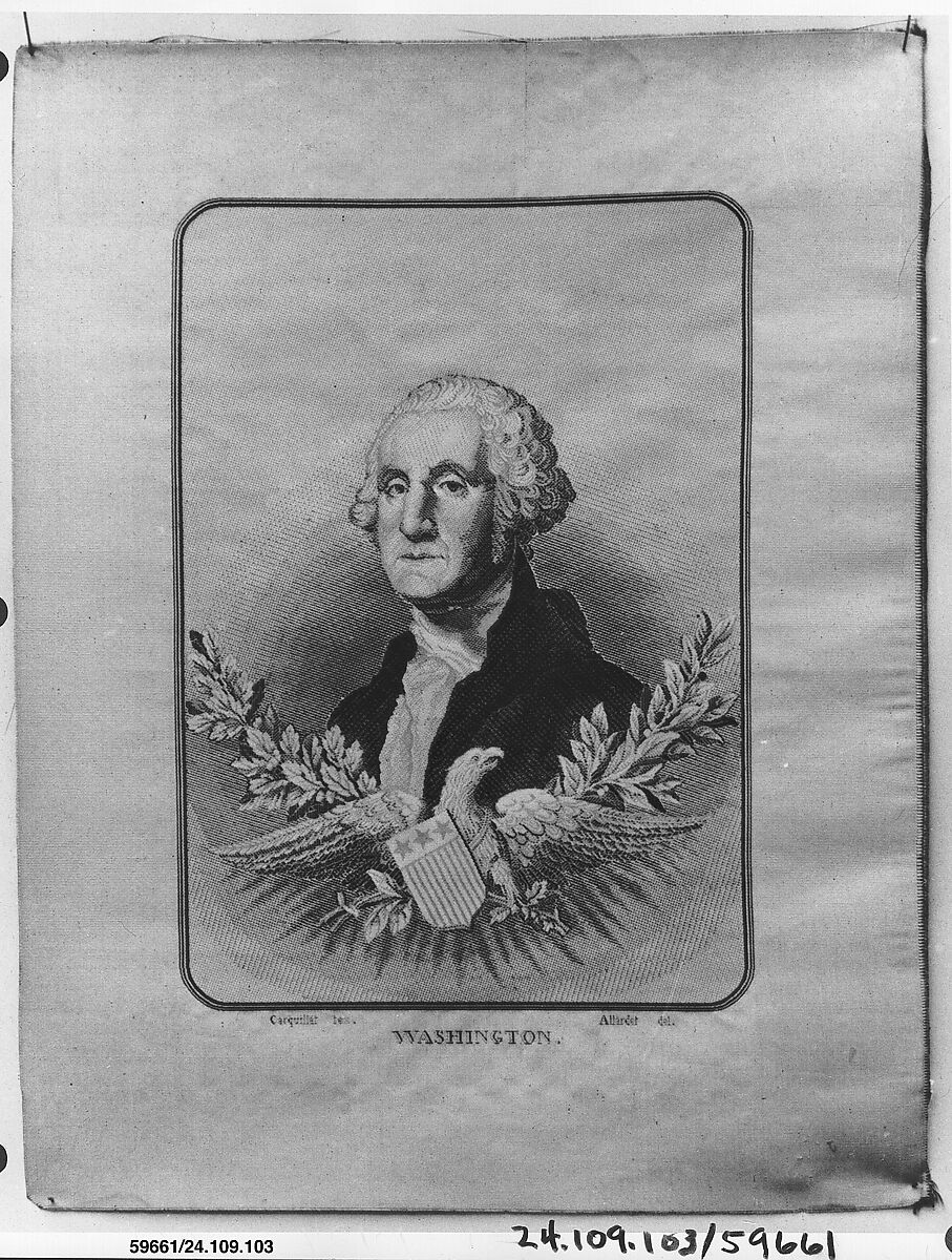 George Washington, Jacques Allardet, Silk, French 