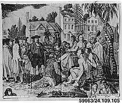 Penn's Treaty with the Indians, Cotton, British