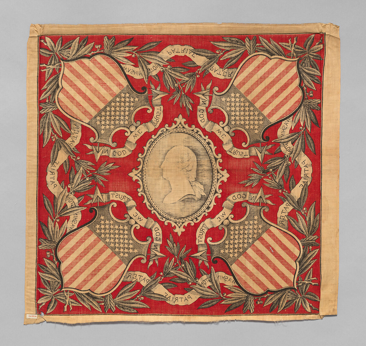 Event handkerchief, Cotton, possibly British