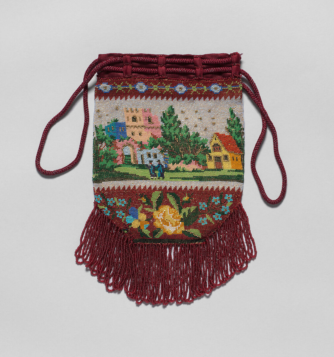 Bag, Glass beads, British