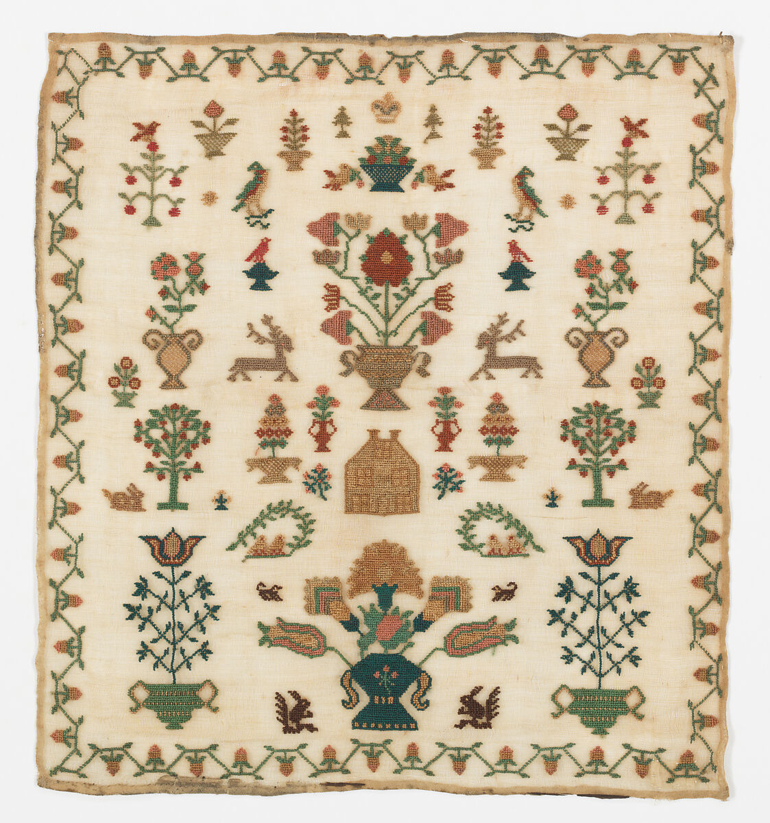 Sampler, Silk, British