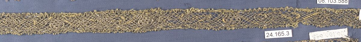 Passementerie, Silk and metal thread, Spanish 