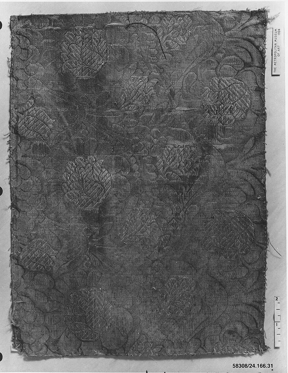 Piece, Silk and metal thread, Spanish