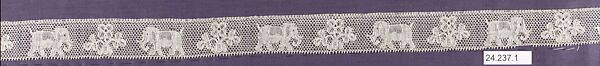 Strip, Machine made lace, French