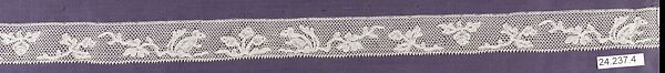 Strip, Machine made lace, French