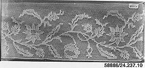 Strip, Machine made lace, French, Lille