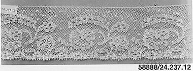 Strip, Machine made lace, French, Lille