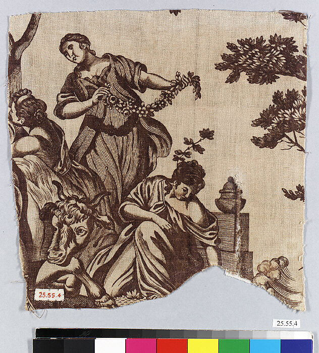 Europa and the Bull, Petitpierre et Cie (French, 1790–1802), Cotton, French, Nantes