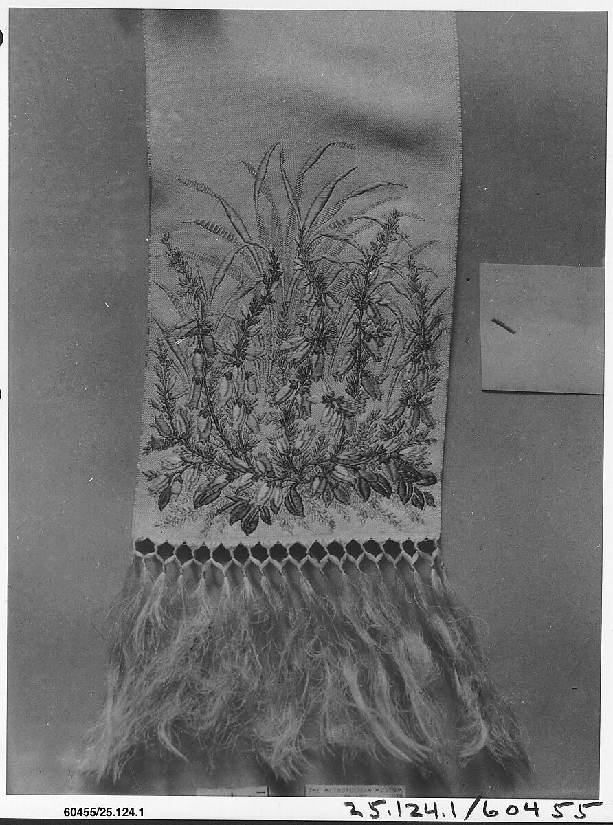 Woman's necktie, Silk, possibly French