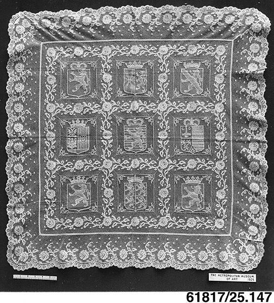 Cover, Bobbin lace, Belgian 