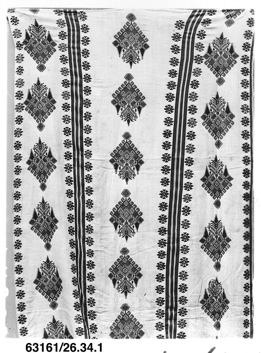 Curtain, Silk on linen, Greek Islands, Kos 