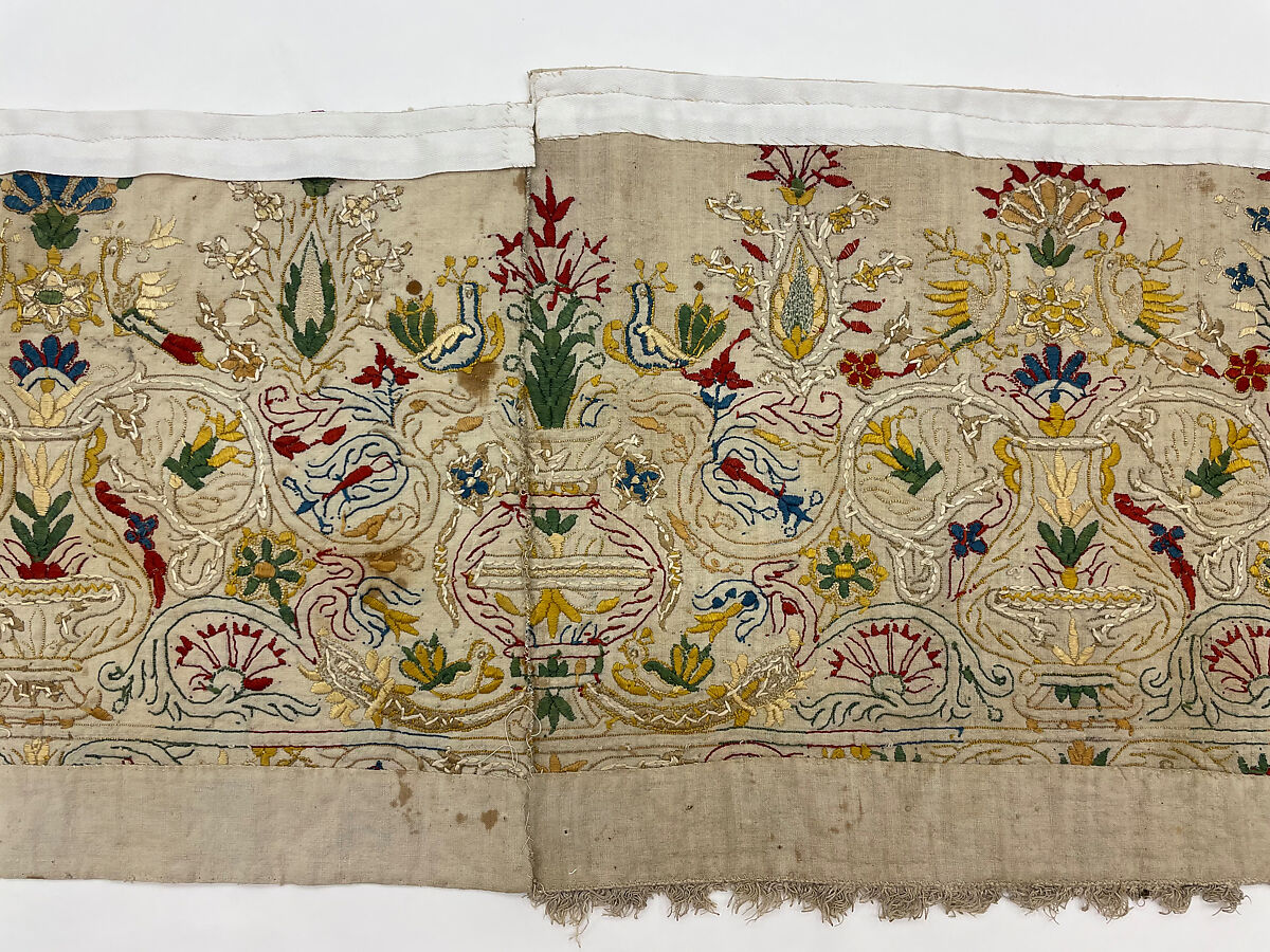 Dress border, Linen, Greek Islands, Crete