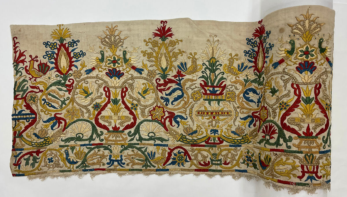 Dress border, Linen, Greek Islands, Crete