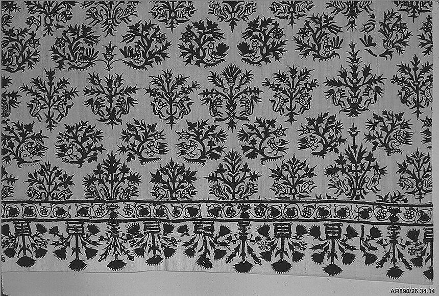 Square, Silk on linen, Greek Islands, Crete