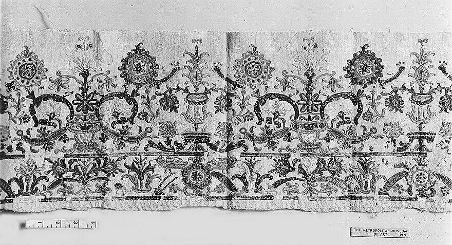 Portion of a dress border | Greek Islands, Crete | The Metropolitan ...