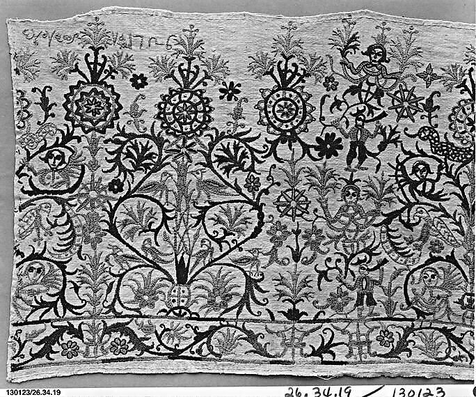 Portion of a dress border | Greek Islands, Crete | The Metropolitan ...