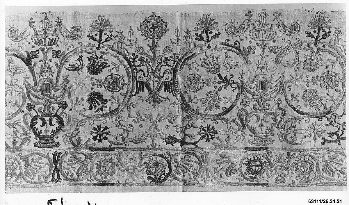 Portion of a dress border | Greek Islands, Crete | The Metropolitan ...