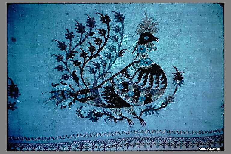 Fragment, Silk on linen, Greek Islands, Skyros