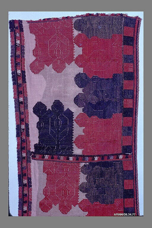 Skirt band, Silk on cotton, Greek Islands, Astypalaia or Karpathos 