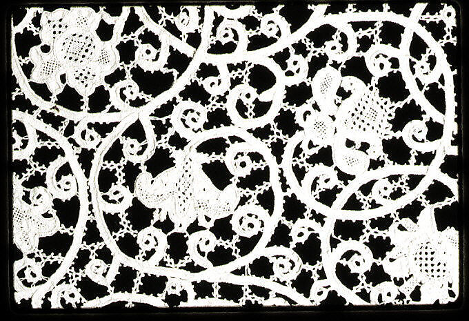 Flounce, Bobbin lace, Italian, Veniec