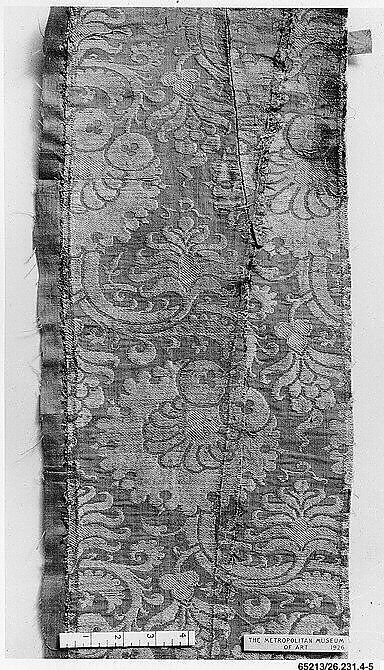 Pieces (2), Silk and metal thread, Italian, Venice