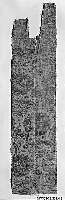 Pieces (2), Silk and metal thread, Italian, Venice