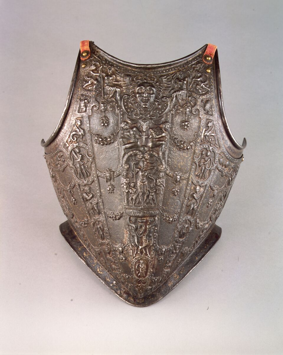 Armor of the Dukes of Alba, Lucio Piccinino (Italian, Milan, active ca. 1575–90), Steel, gold, silver, Italian, Milan
