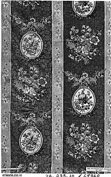 Hanging, Probably made at Perrenod, Cotton, French, Melun