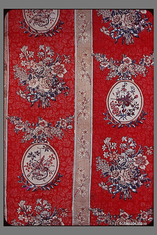 Hanging, Probably made at Perrenod, Cotton, French, Melun 