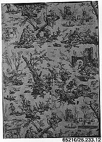 Pictorial print, Oberkampf Manufactory (French, active 1760–1843), Linen, French, Jouy-en-Josas