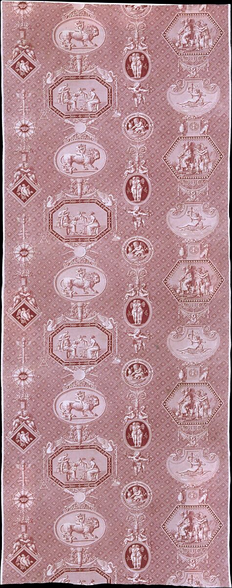 La marchande d'amours, Oberkampf Manufactory (French, active 1760–1843), Cotton, French, Jouy-en-Josas 