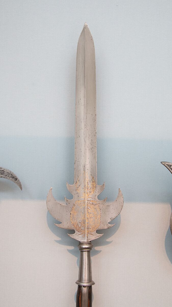 Partisan of Johann Georg II of Saxony (reigned 1656–80), Steel, wood, German 