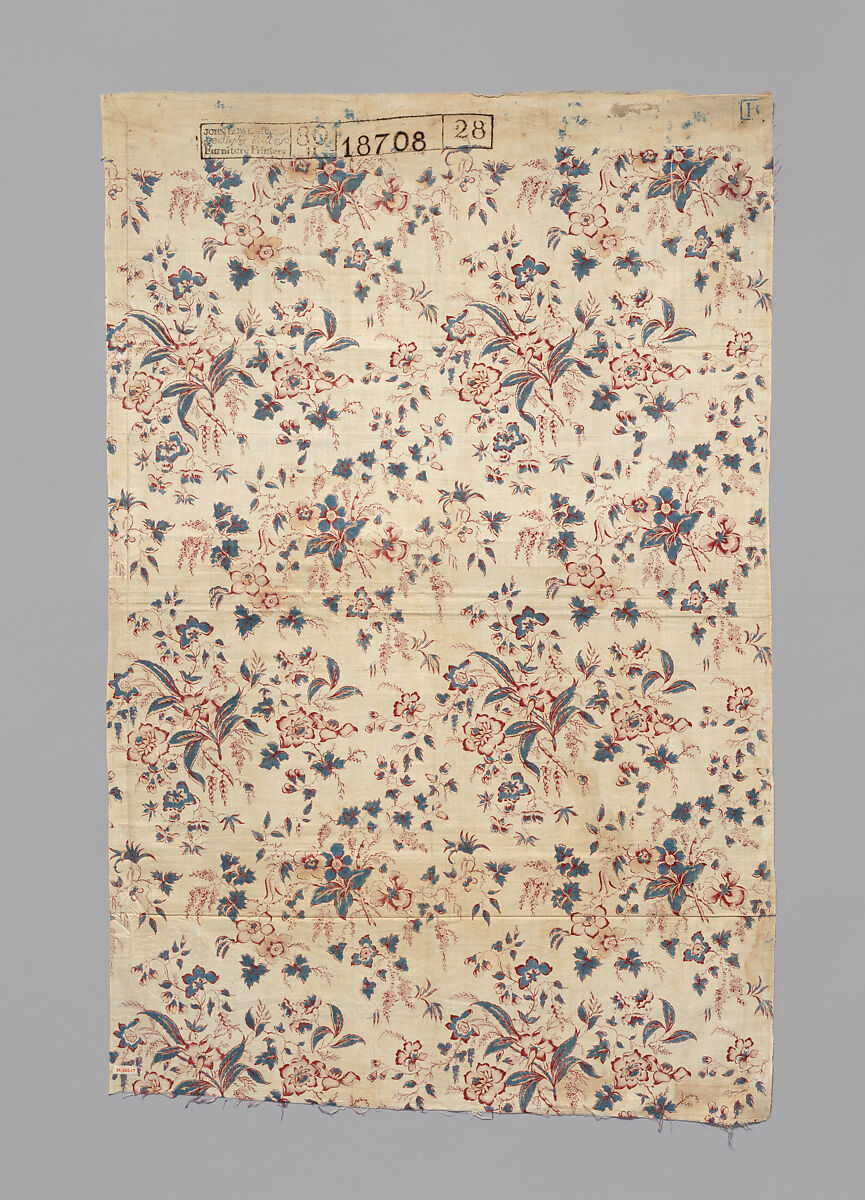 Piece, Attributed to John Lowe &amp; Co., Cotton, British, Lancashire
