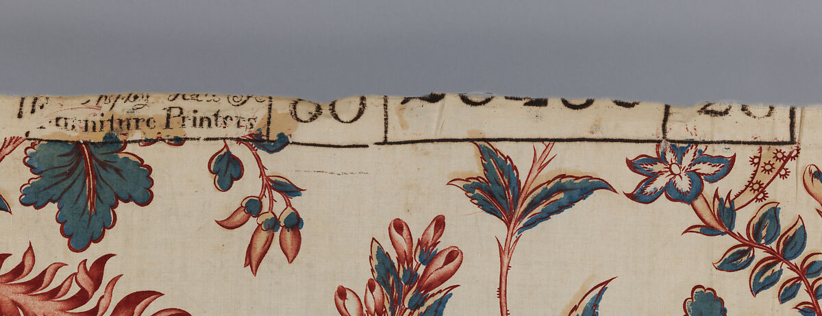 Piece, Stinton Bros., Cotton, British, Shepley Hall, Lancashire