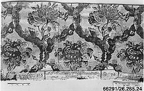 Floral print, J.P. Meillier et Cie, Linen, French, Beautiran 