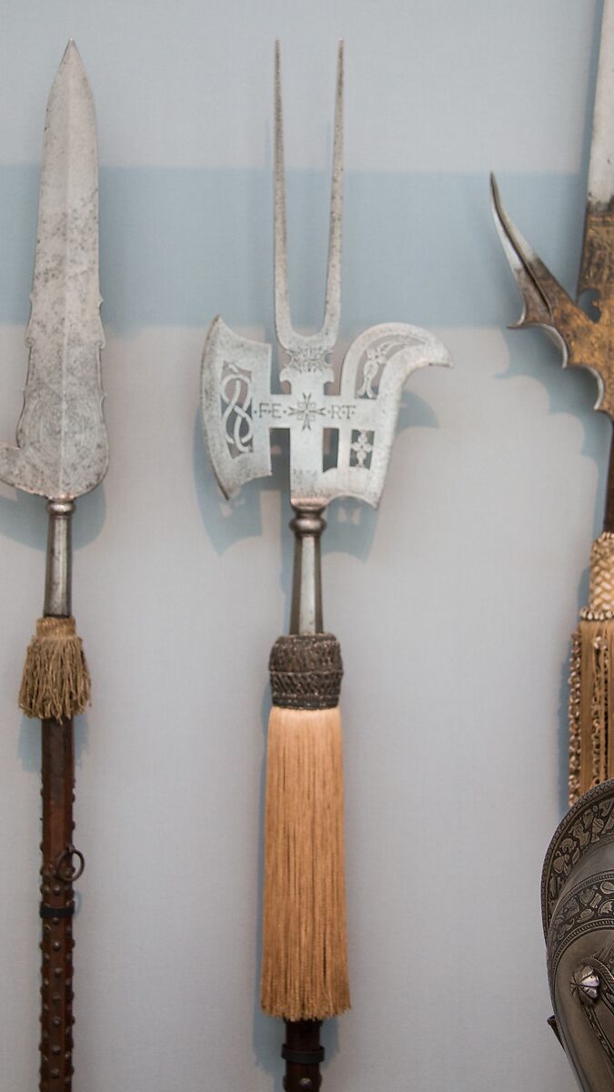 Halberd of the Bodyguard of Emanuele Filiberto (1528–1580), Duke of Savoy, Steel, wood, Italian 